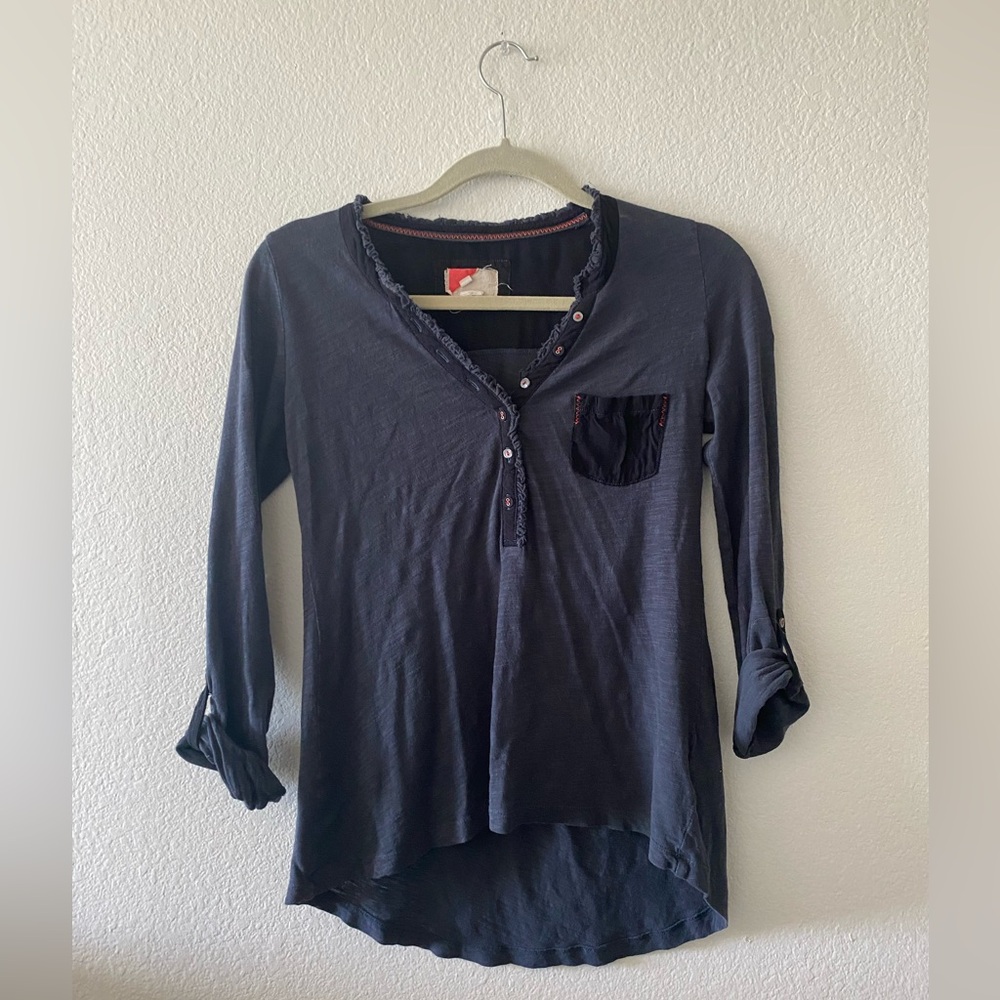 Anthropologie, Casual Long Sleeve Button Up Cami